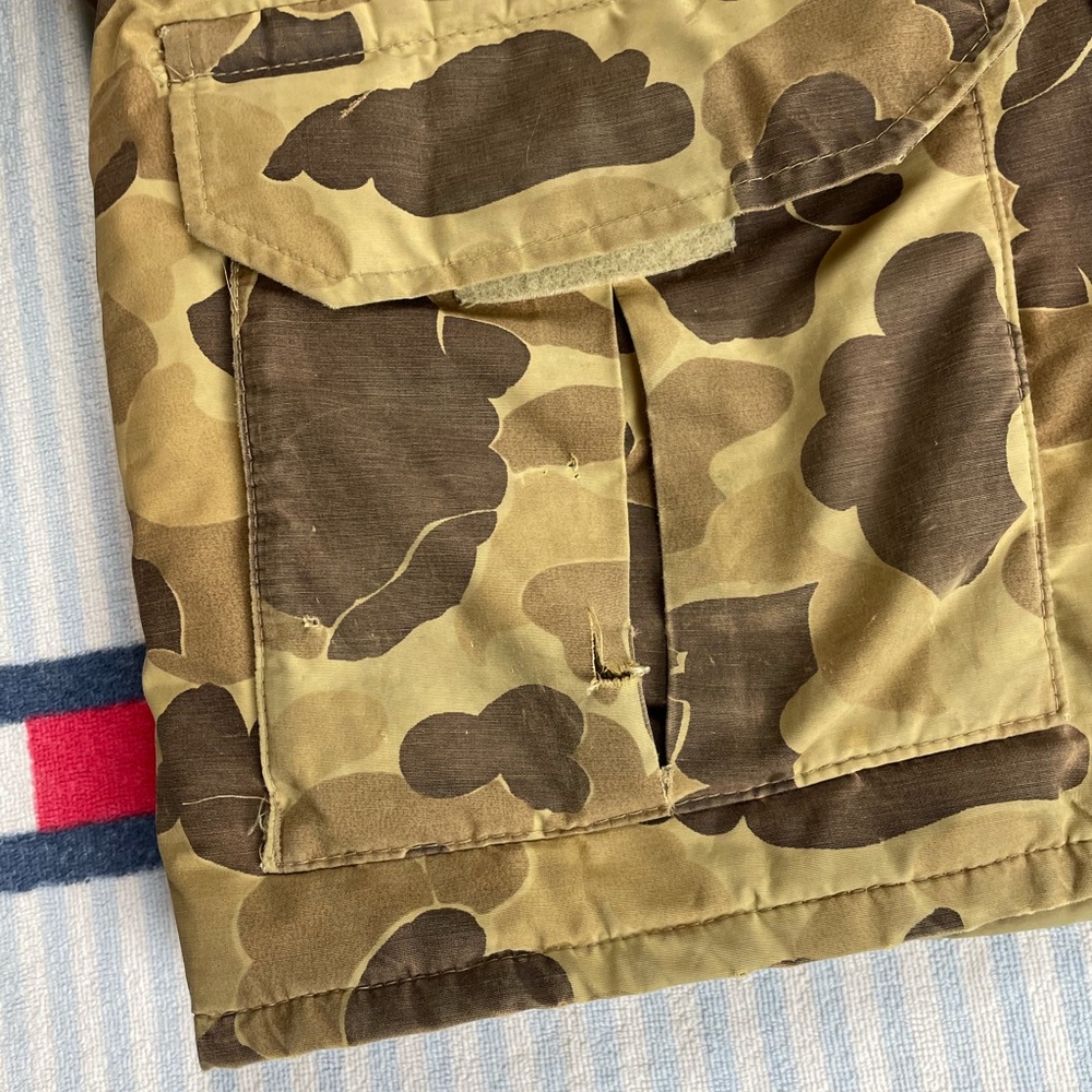 Vintage Columbia Gore-tex duck Camo Camouflage hunting hooded jacket - Picture 7 of 16
